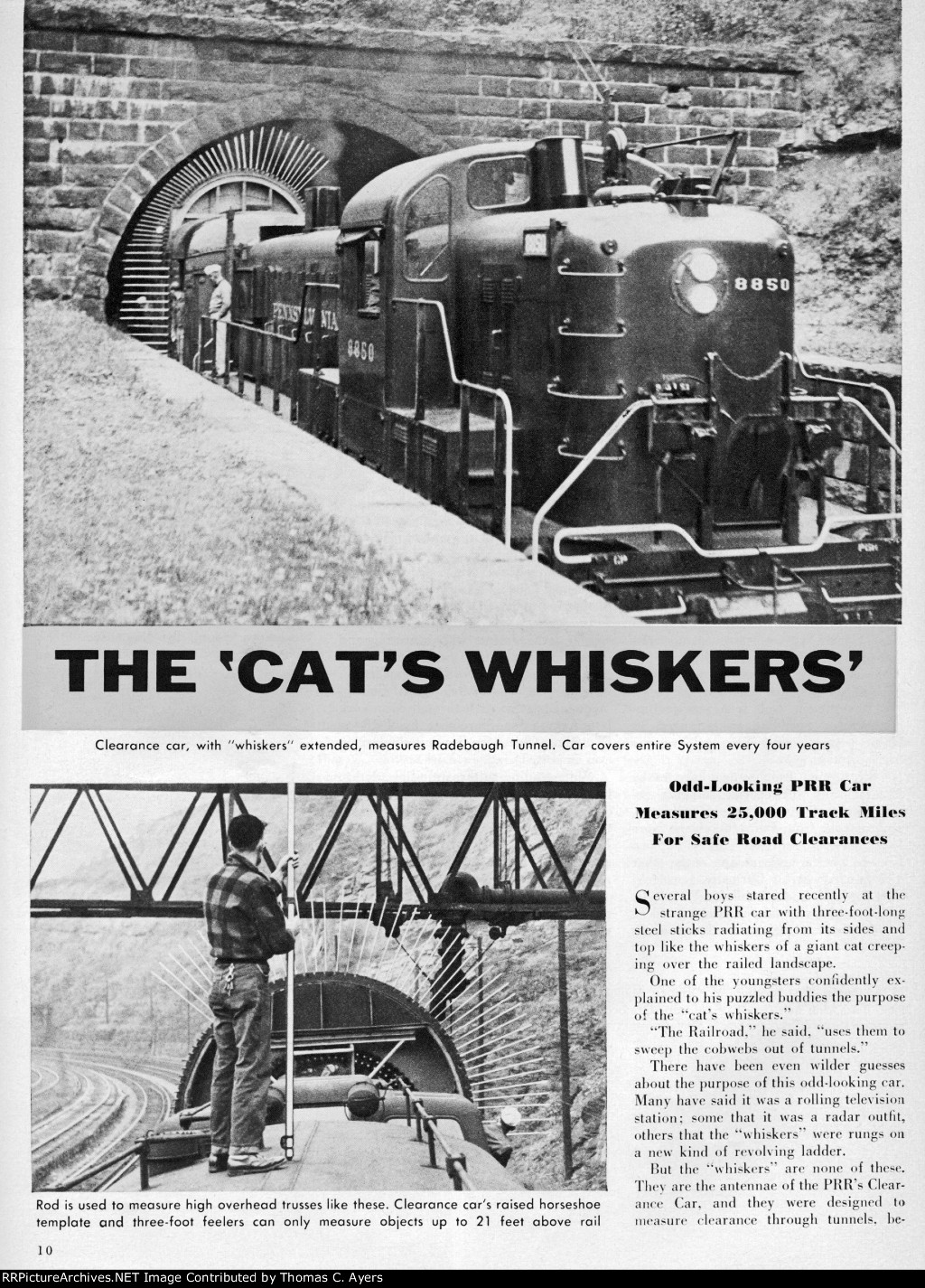 PRR "The 'Cat's Whiskers,'" Page 10, 1954